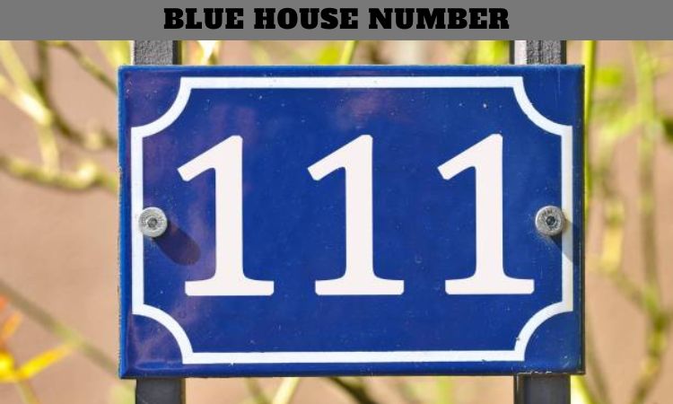 Blue House Number